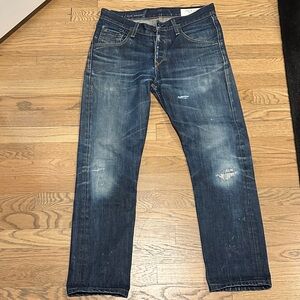 rag & bone Dark Wash Straight Jeans